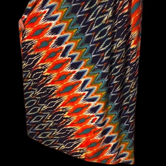 Bisou Bisou Multicolor Zigzag Maxi Dress - Picture 7 of 14